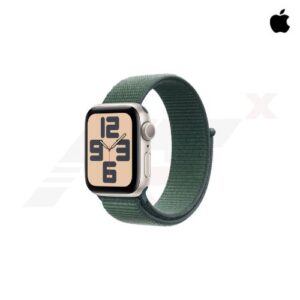Apple Watch SE GPS 40mm Starlight Aluminium Case with Lake Green Sport Loop (MXEH3SA/A)