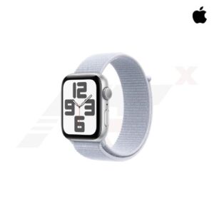 Apple Watch SE GPS 44mm Silver Aluminium Case with Blue Cloud Sport Loop (MXET3SA/A)