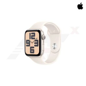 Apple Watch SE GPS 44mm Starlight Aluminium Case with Starlight Sport Band - S/M (MXEU3SA/A)