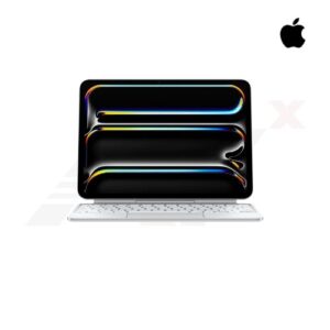 Magic Keyboard สีขาว สำหรับ iPad Pro 11 นิ้ว (M4) พร้อมแทร็คแพด ปุ่มฟังก์ชั่น และดีไซน์ยกลอย
