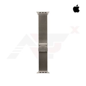 สาย Apple Watch Milanese Loop ขนาด Medium ทำจากไทเทเนียมเกรดอวกาศ น้ำหนักเบา สีธรรมชาติ