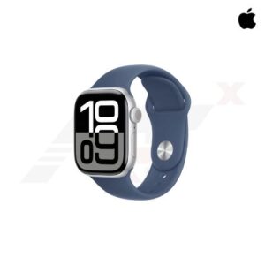 Apple Watch Series 10 GPS 42mm Silver Aluminium Case with Denim Sport Band - M/L (MWWC3SA/A)