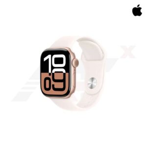 Apple Watch Series 10 GPS 42mm Rose Gold Aluminium Case with Light Blush Sport Band - M/L (MWWJ3SA/A)