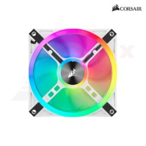 พัดลมเคสสีขาว Corsair QL120 RGB ขนาด 12 ซม.