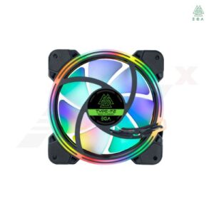 พัดลมเคส EGA TYPE-F2 RGB ขนาด 12 ซม. พร้อมไฟ RGB