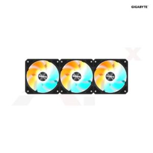 พัดลมเคส GIGABYTE EZRVSFAN1203 ARGB สีดำ ขนาด 12 ซม. แพ็ค 3