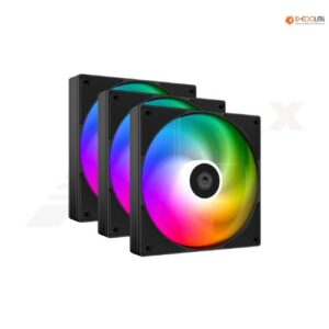 พัดลมเคส ID-COOLING AS-120 ARGB สีดำ ขนาด 12 ซม. แพ็ค 3