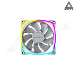 พัดลม MONTECH RX120 สีขาว ขนาด 12 ซม. พร้อม PWM และ ARGB