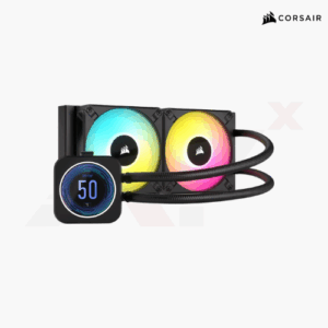CORSAIR H100i ELITE LCD XT ชุดน้ำ 240mm พร้อมจอ LCD และไฟ ARGB รองรับ Intel และ AMD