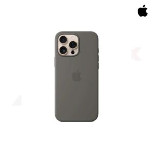 เคสซิลิโคน Apple สี Stone Gray สำหรับ iPhone 16 Pro Max พร้อม MagSafe ปกป้องรอบด้าน