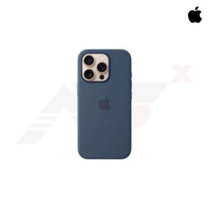 เคสซิลิโคนสี Denim จาก Apple สำหรับ iPhone 16 Pro พร้อม MagSafe และผิวสัมผัสเรียบลื่น