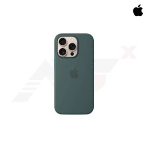 เคสซิลิโคนสี Lake Green สำหรับ iPhone 16 Pro จาก Apple พร้อม MagSafe และผิวสัมผัสนุ่มลื่น