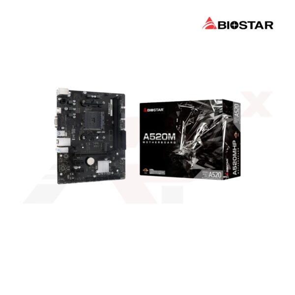 เมนบอร์ด BIOSTAR A520MHP รองรับ Ryzen DDR4 สูงสุด 64GB