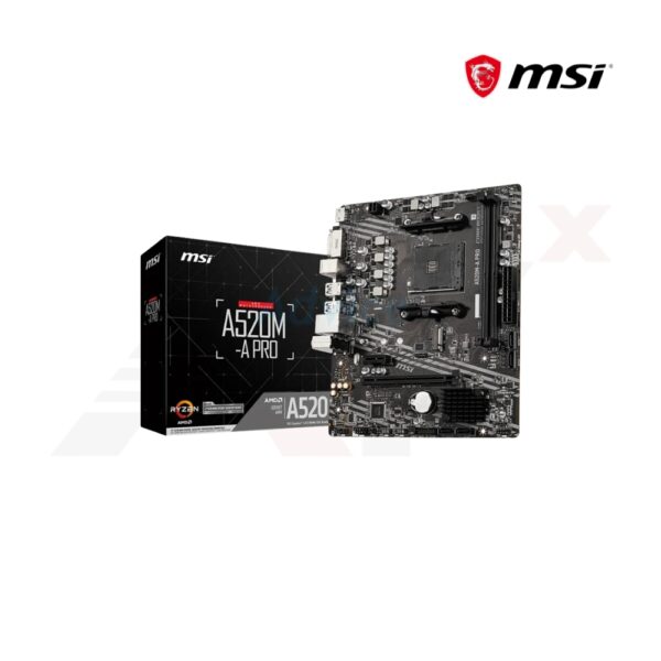 เมนบอร์ด MSI A520M-A PRO รองรับ Ryzen DDR4 สูงสุด 4600MHz พร้อมฟีเจอร์ Core Boost
