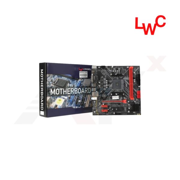 เมนบอร์ด LONGWELL B450M-VDH รองรับ Ryzen สูงสุด 105W พร้อม M.2 และ LAN Gigabit