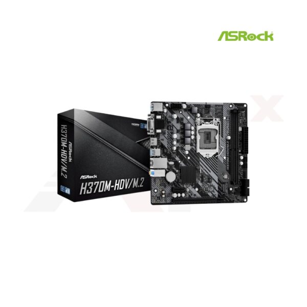 เมนบอร์ด ASROCK H370M-HDV/M.2 รองรับ Intel Gen 8 และ 9