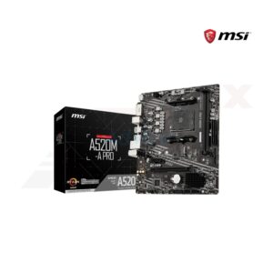 MSI A520M-A PRO เมนบอร์ด AM4 รองรับ Ryzen และฟีเจอร์เพิ่มประสิทธิภาพ