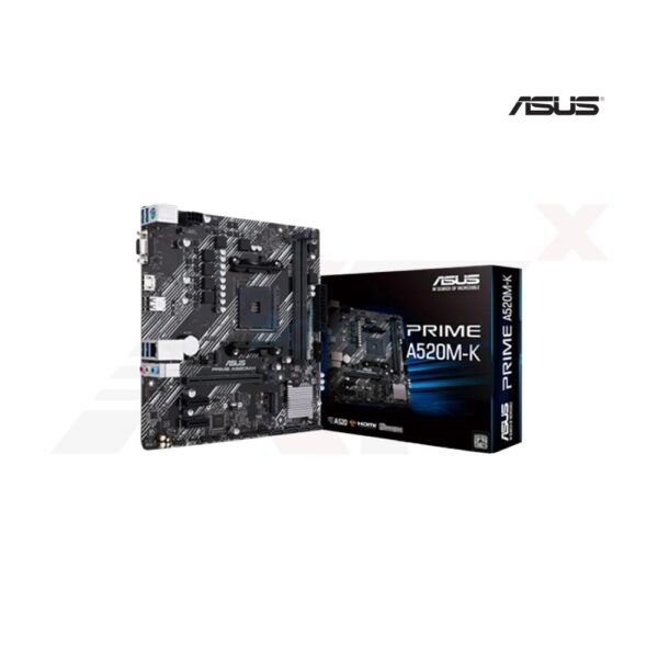 ASUS PRIME A520M-K เมนบอร์ด AM4 รองรับ Ryzen พร้อมระบบป้องกันและการเชื่อมต่อไว