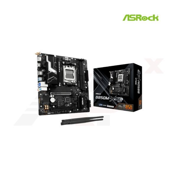ASRock B850M-X WIFI R2.0 DDR5 Micro ATX รองรับ Wi-Fi 6E