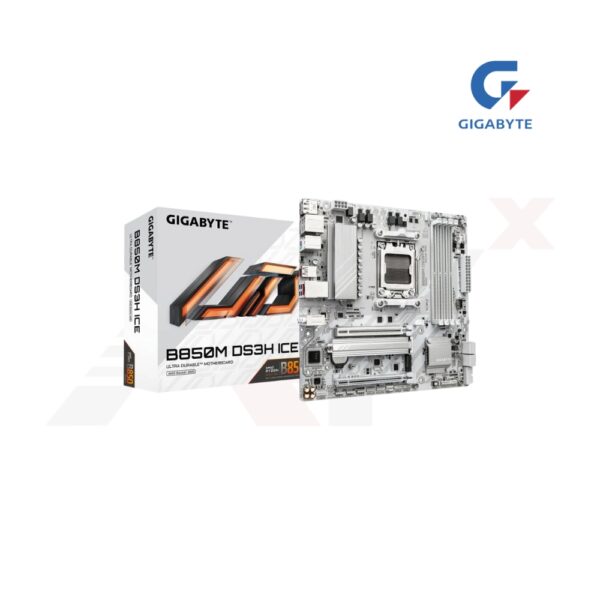 เมนบอร์ด GIGABYTE B850M DS3H ICE DDR5 Micro ATX รองรับ Ryzen