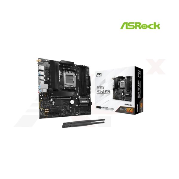 เมนบอร์ด ASRock B850M PRO-A WIFI DDR5 รองรับ Ryzen และ Wi-Fi 6E