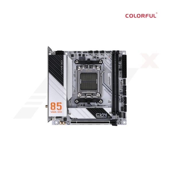 เมนบอร์ด COLORFUL CVN B850I GAMING FROZEN Mini-ITX สีขาว รองรับ Ryzen และ DDR5