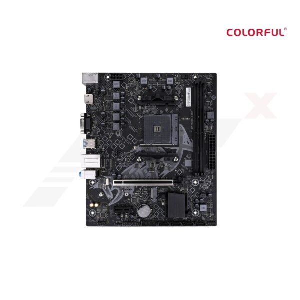 MAINBOARD (AM4) COLORFUL BATTLE-AX A520M-K M.2 V14 DDR4 - Image 2