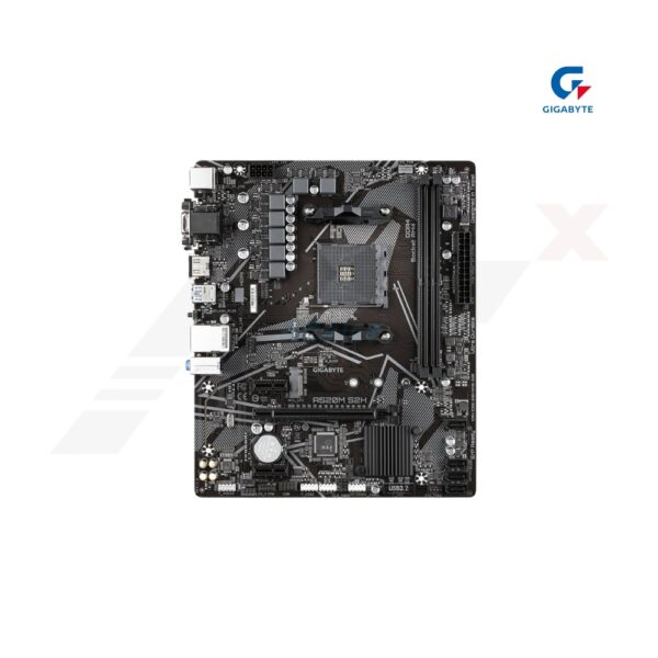 GIGABYTE A520M S2H เมนบอร์ด AM4 รองรับ Ryzen พร้อม LAN เกมมิ่งและ RGB