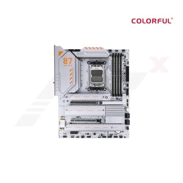 เมนบอร์ด COLORFUL CVN X870 ARK FROZEN V14 DDR5 AM5 รองรับ Ryzen Wi-Fi 7