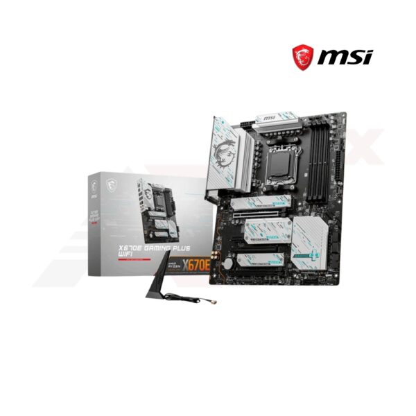 MSI X670E GAMING PLUS WIFI เมนบอร์ดเกมมิ่ง AM5 สำหรับ Ryzen 9000